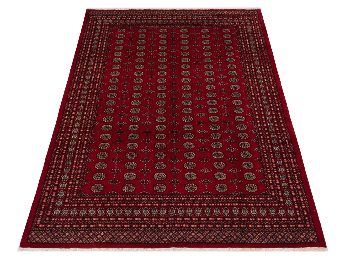 Nomad Bokhara 141420 Red Red Traditional Hand Knotted Rug