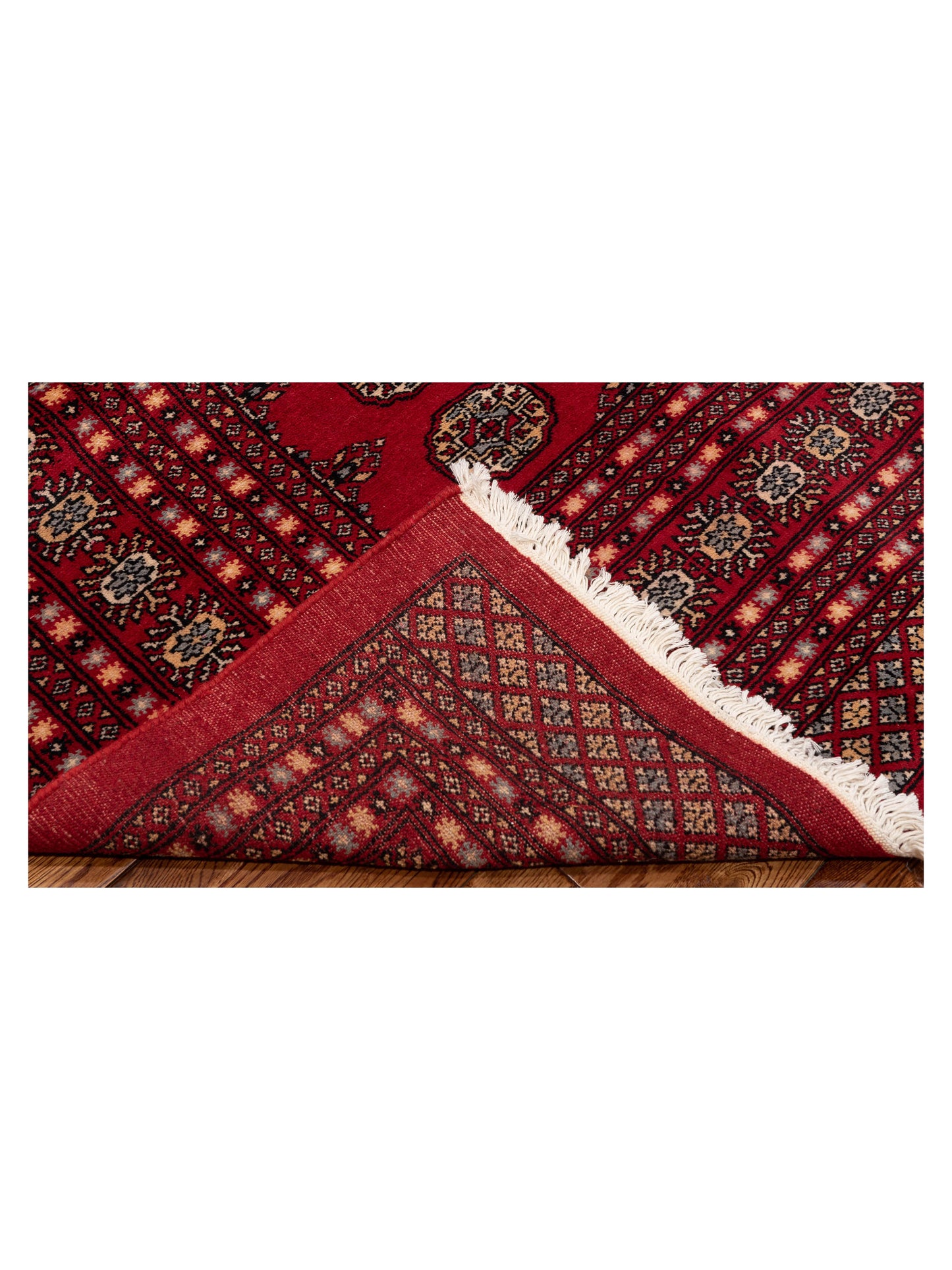 Nomad Bokhara 141420 Red Red Traditional Hand Knotted Rug