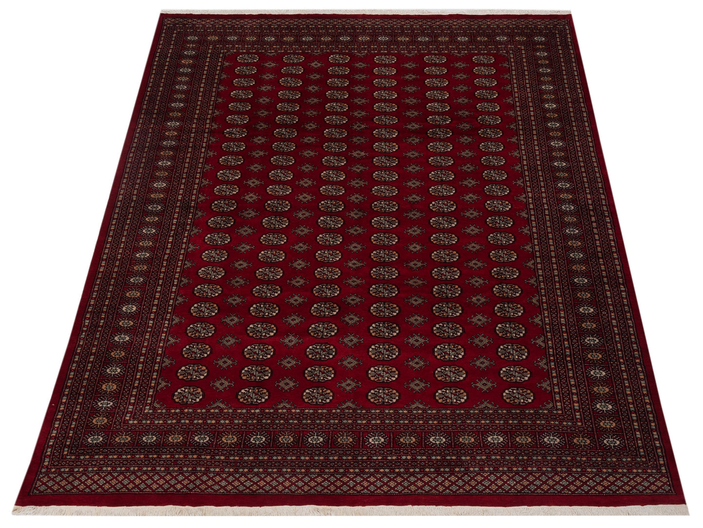 Nomad Bokhara 141422 Red Red Traditional Hand Knotted Rug