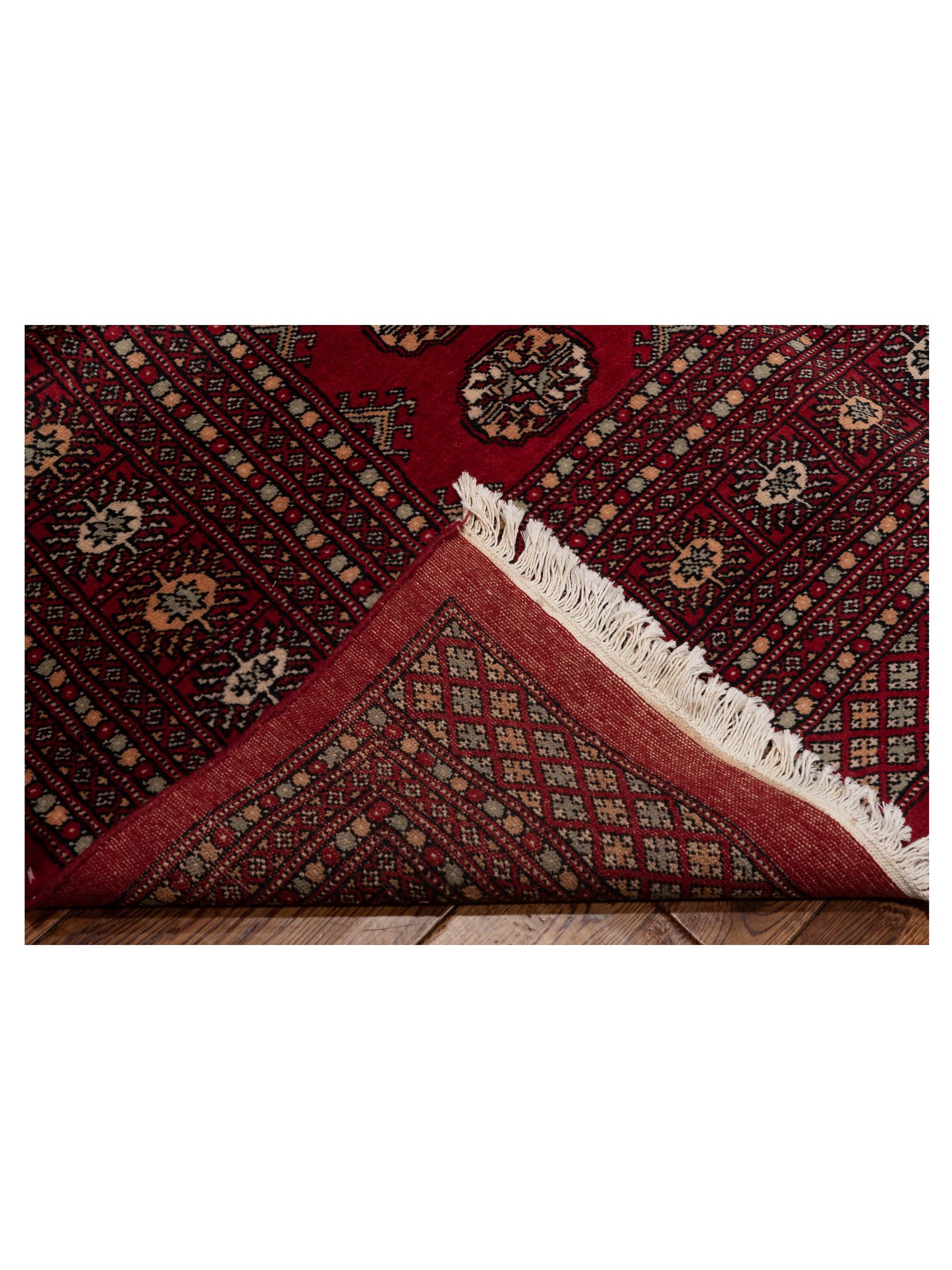 Nomad Bokhara 141422 Red Red Traditional Hand Knotted Rug