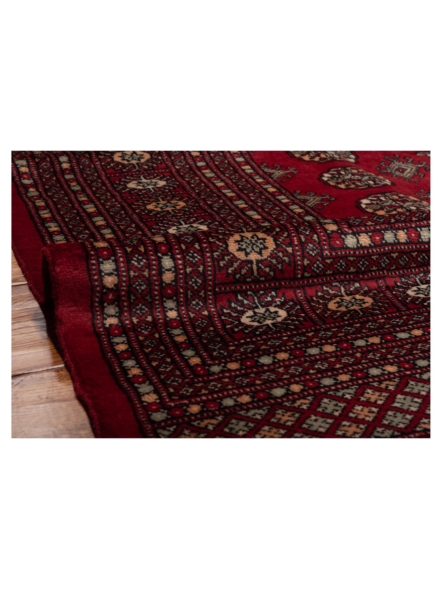 Nomad Bokhara 141422 Red Red Traditional Hand Knotted Rug