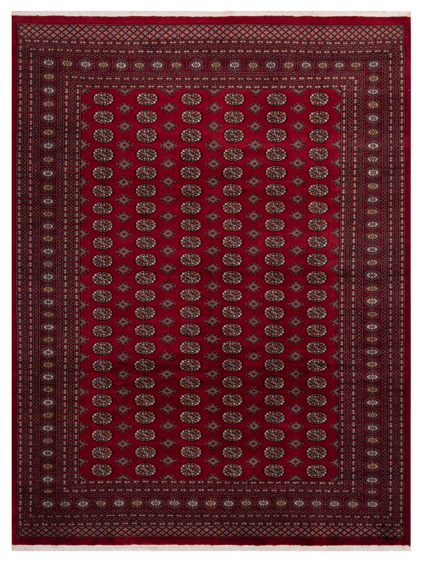 Nomad Bokhara 141422 Red Traditional Hand Knotted Rug