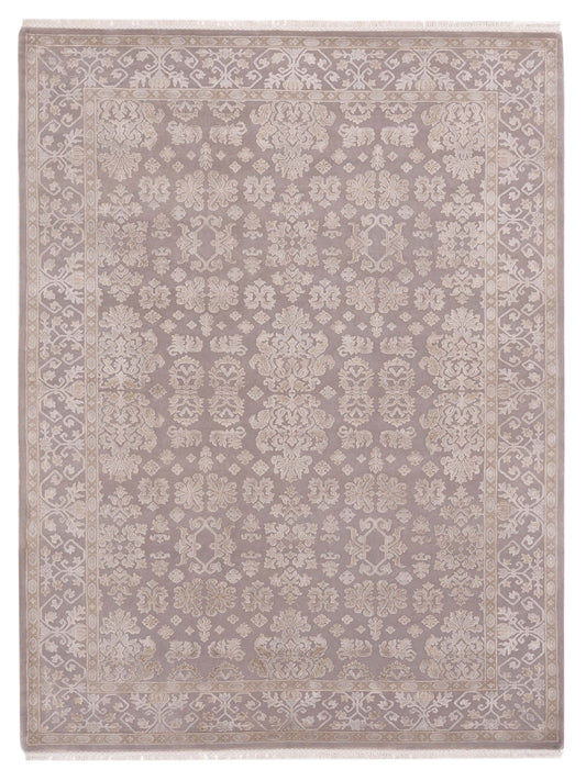 Rajpur Imperial Silk 141440 Silver Traditional Hand Knotted Rug