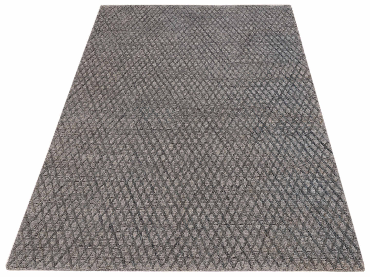 Siena Himalayan 142591 Blue Gray Contemporary Hand Knotted Rug