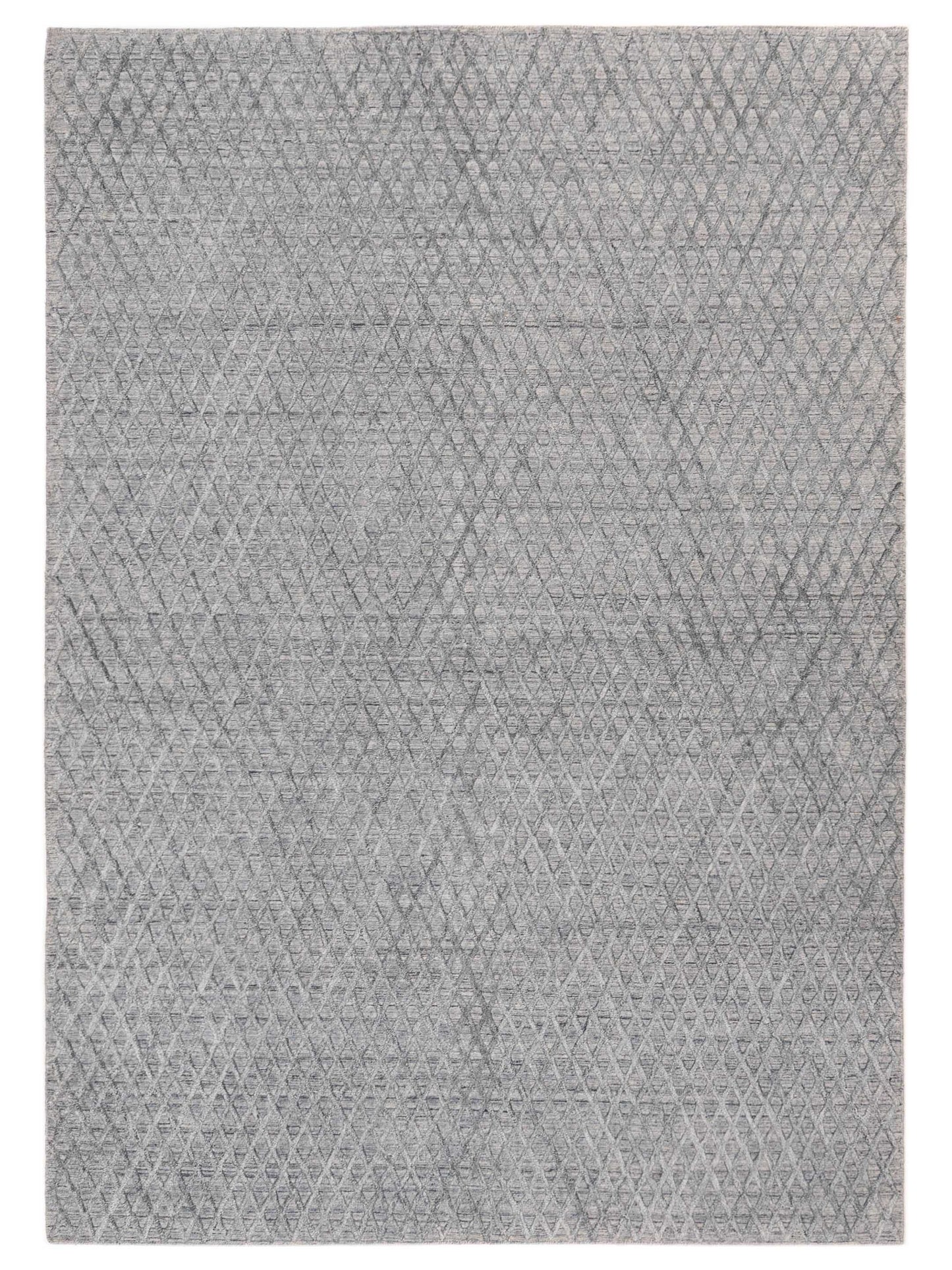 Siena Himalayan 142593 Gray Blue Contemporary Hand Knotted Rug