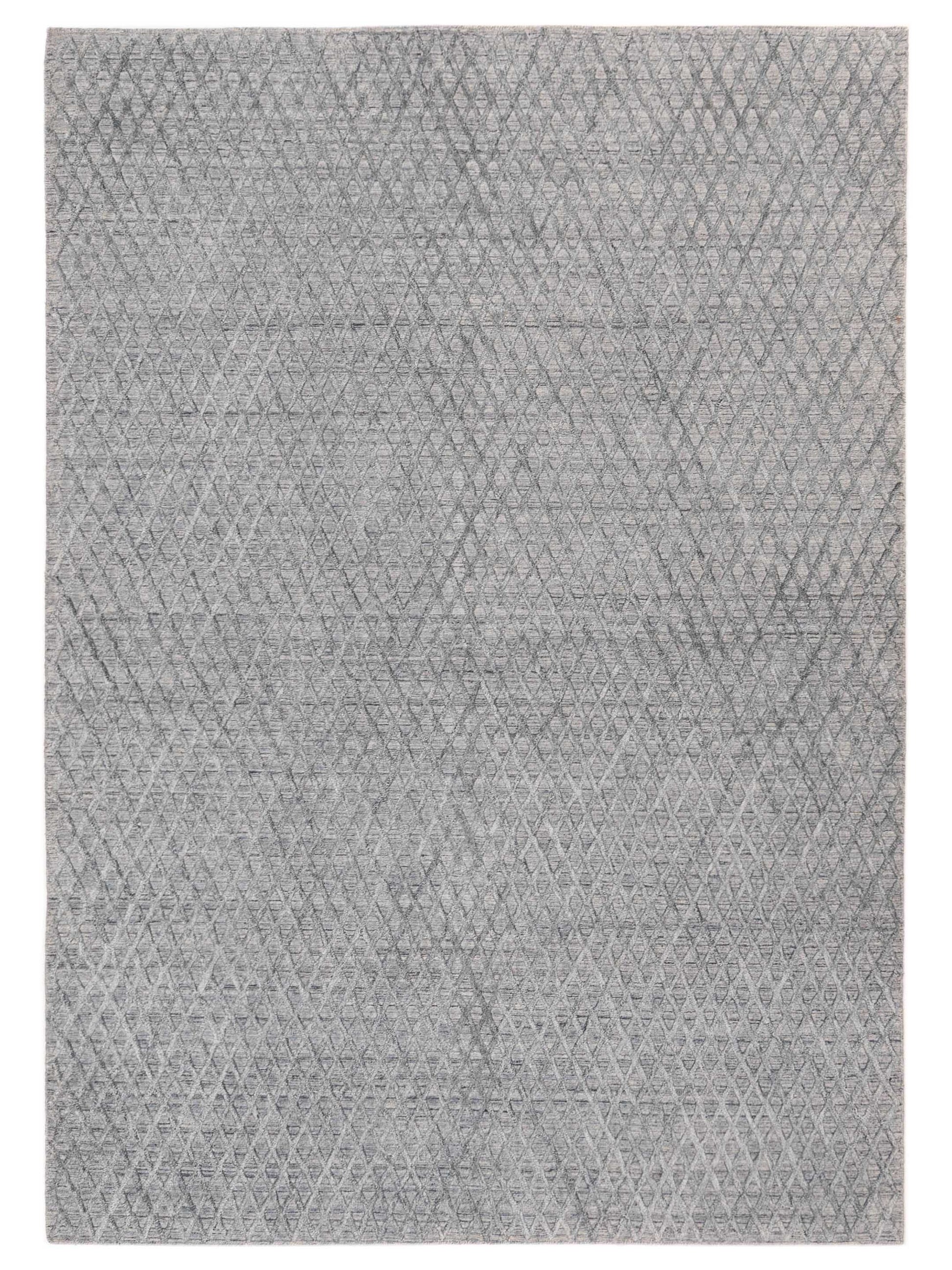 Siena Himalayan 142593 Gray Blue Contemporary Hand Knotted Rug