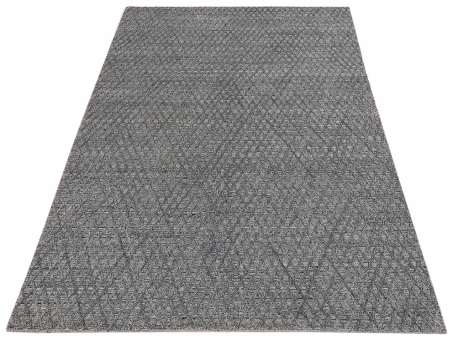 Siena Himalayan 142601 Gray Blue Gray Blue Contemporary Hand Knotted Rug