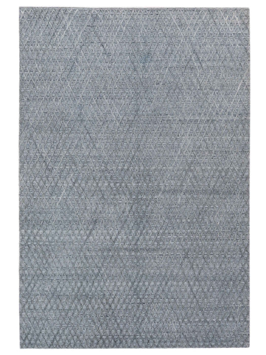 Siena Himalayan 142601 Gray Blue Contemporary Hand Knotted Rug