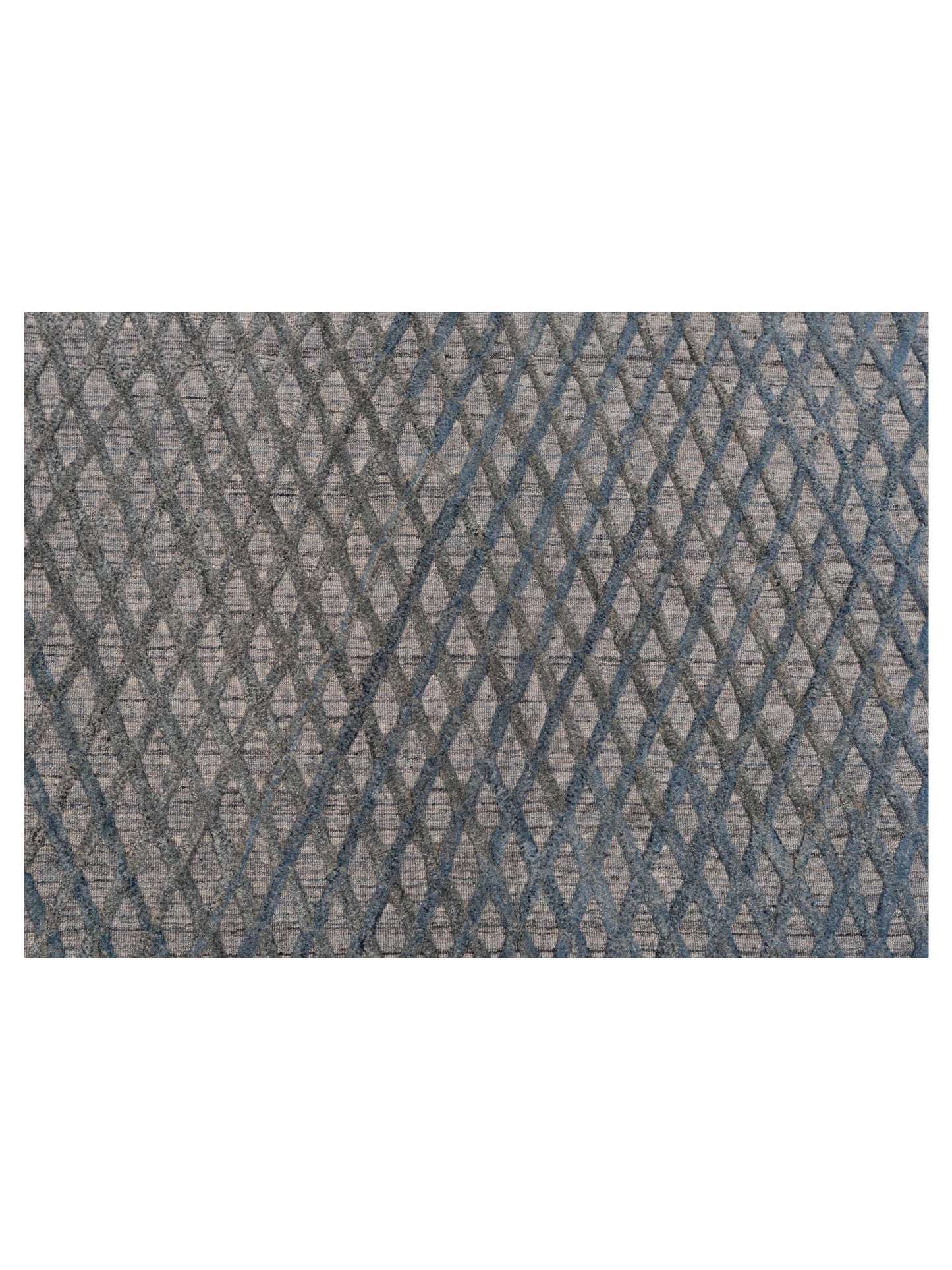 Siena Himalayan 142603 Gray Blue Gray Blue Contemporary Hand Knotted Rug