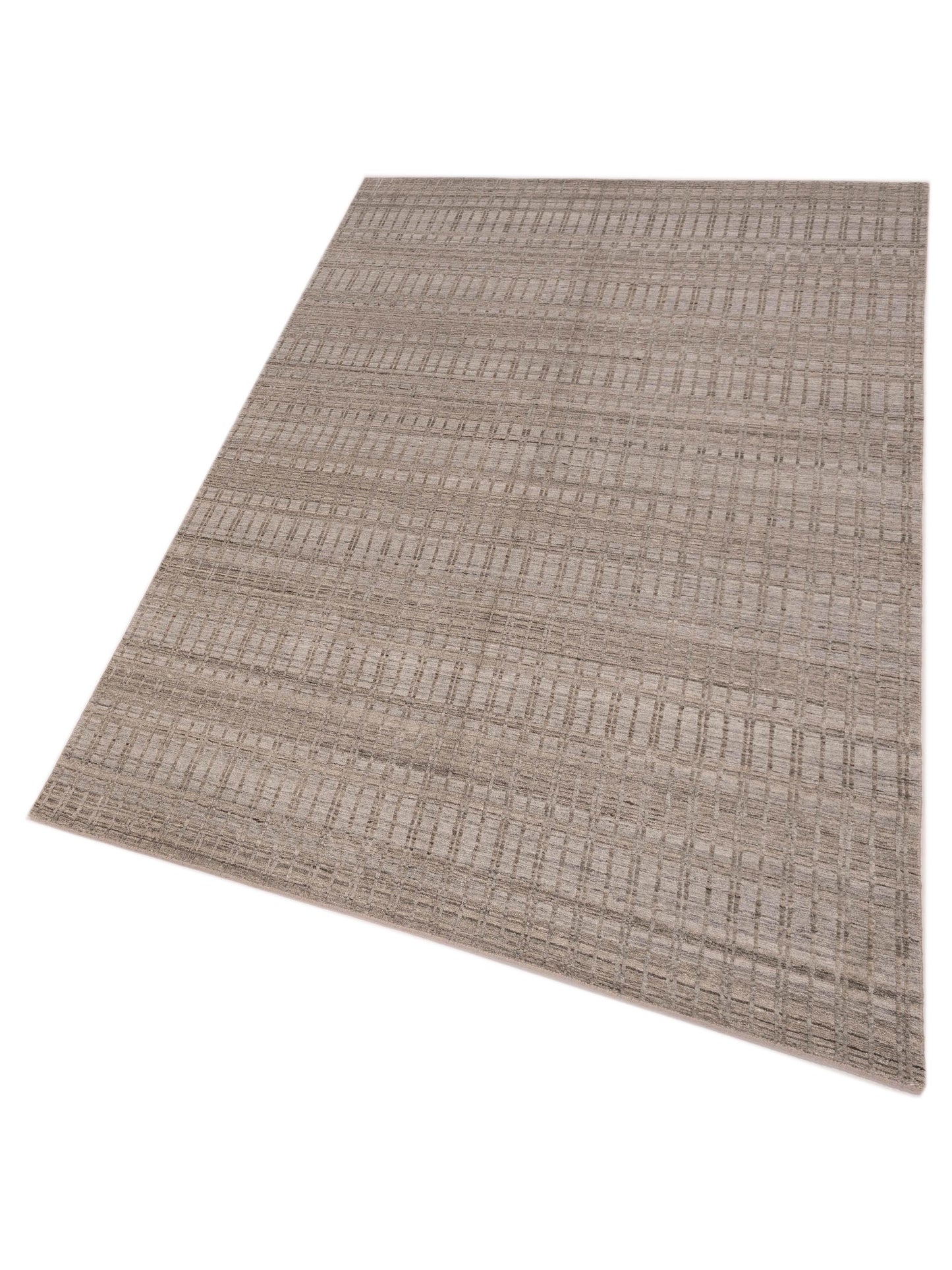 Siena Himalayan 142650 Silver Silver Contemporary Hand Knotted Rug