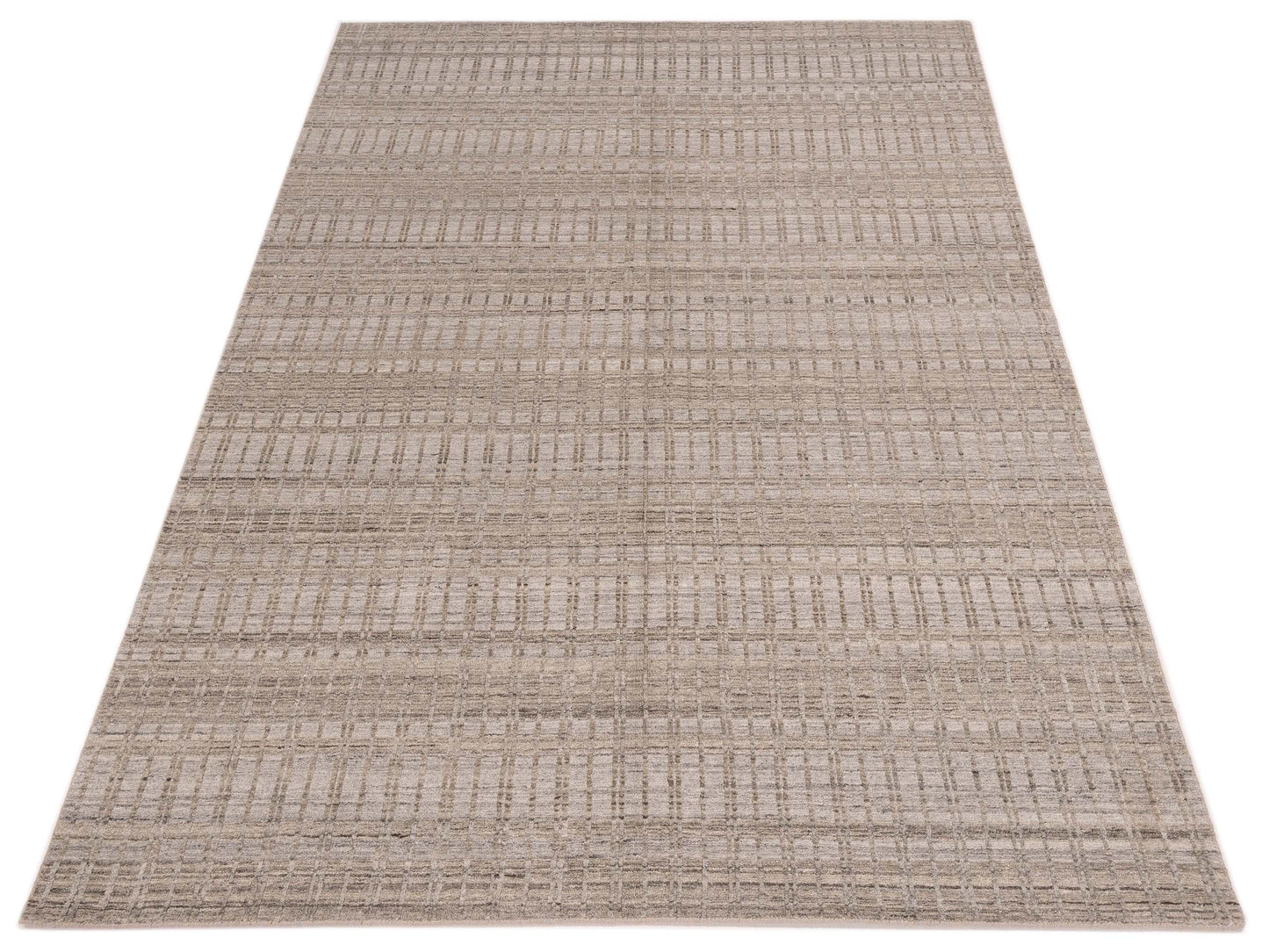 Siena Himalayan 142650 Silver Silver Contemporary Hand Knotted Rug