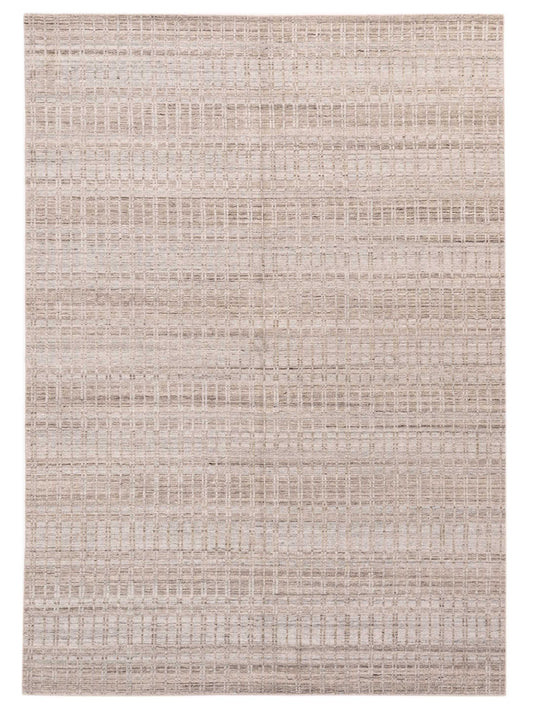 Siena Himalayan 142650 Silver Contemporary Hand Knotted Rug