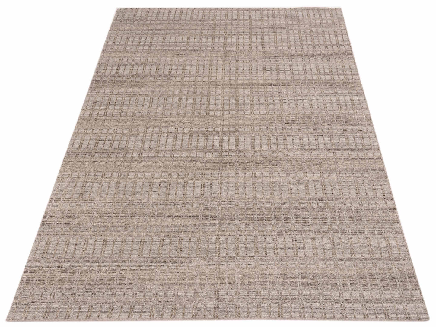 Siena Himalayan 142652 Silver Silver Contemporary Hand Knotted Rug