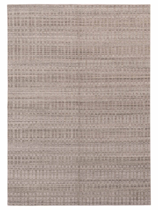 Siena Himalayan 142653 Silver Contemporary Hand Knotted Rug