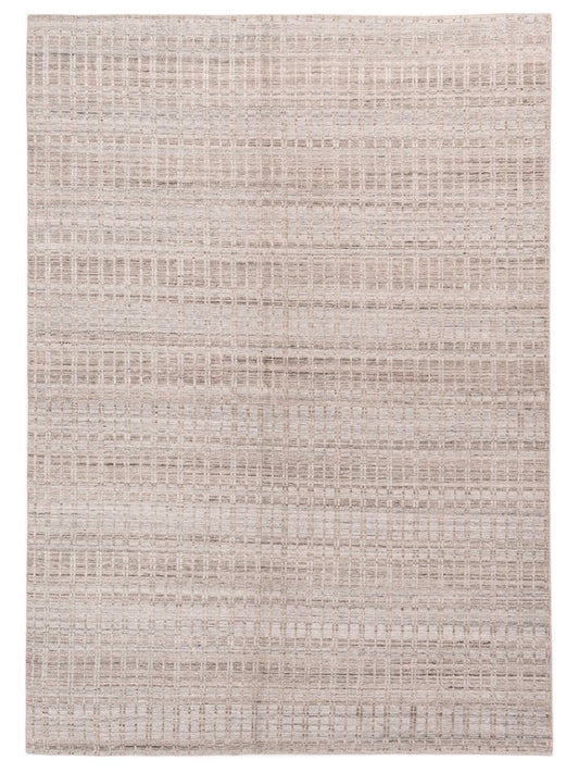 Siena Himalayan 142655 Silver Contemporary Hand Knotted Rug