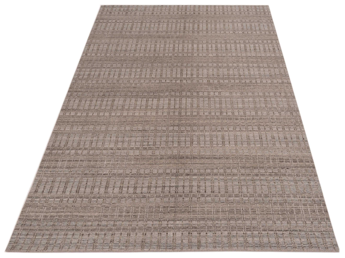 Siena Himalayan 142659 Silver Silver Contemporary Hand Knotted Rug