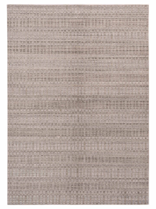 Siena Himalayan 142659 Silver Contemporary Hand Knotted Rug