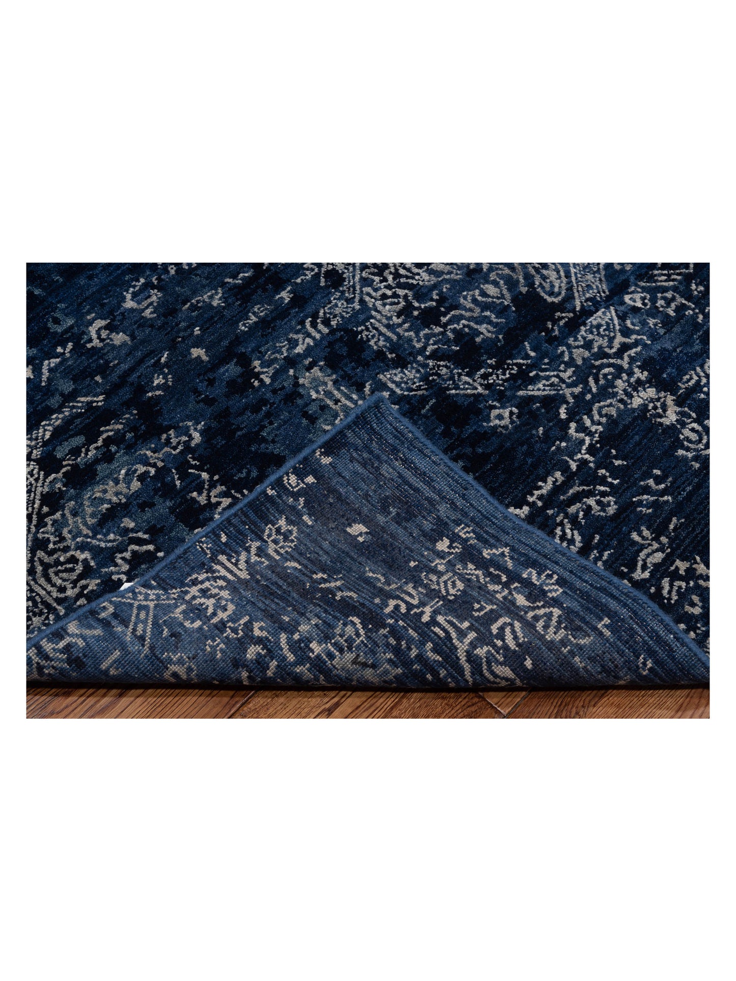 Siena Tibetino 142706 Navy  Contemporary Hand Knotted Rug