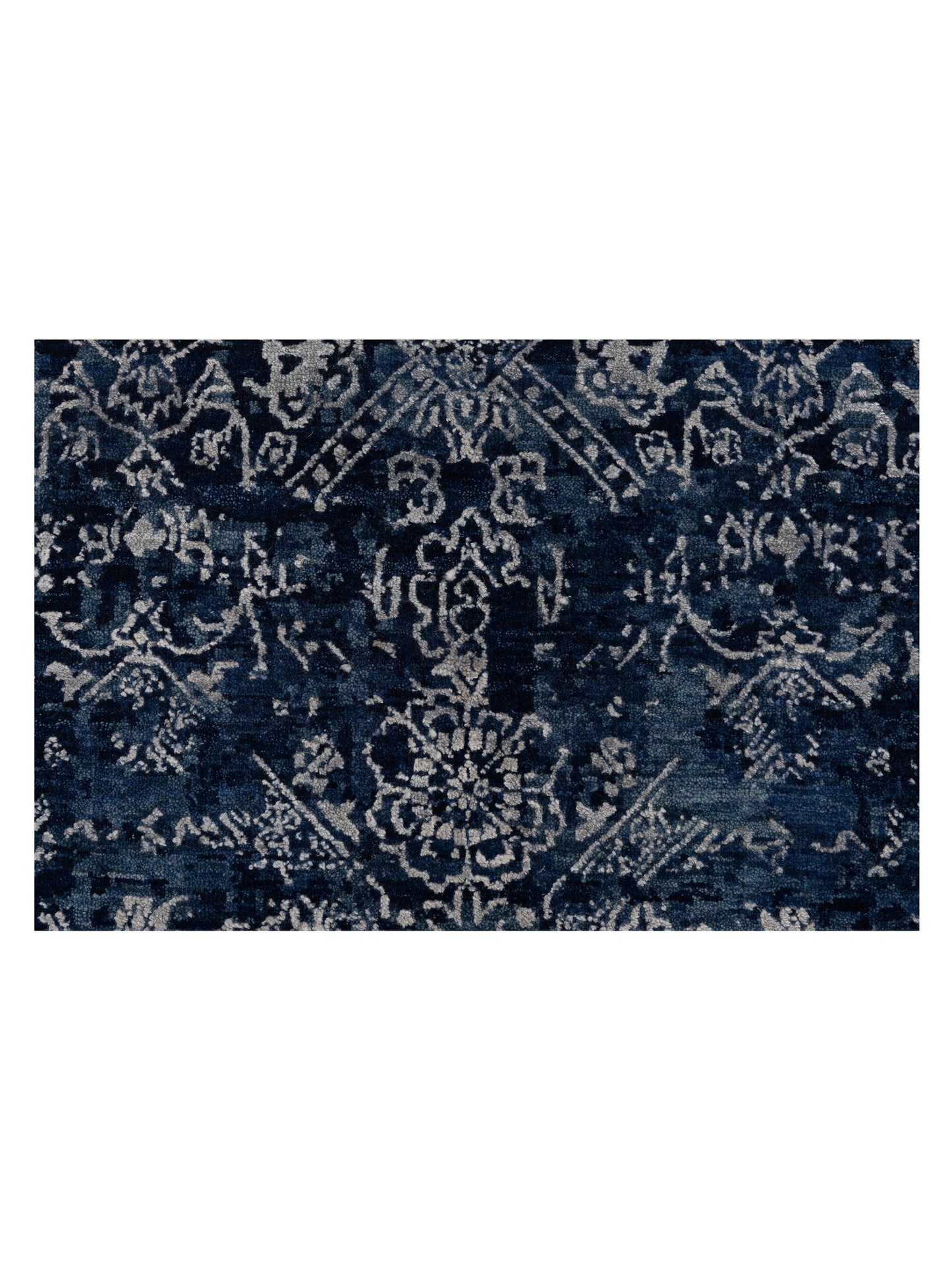 Siena Tibetino 142706 Navy  Contemporary Hand Knotted Rug