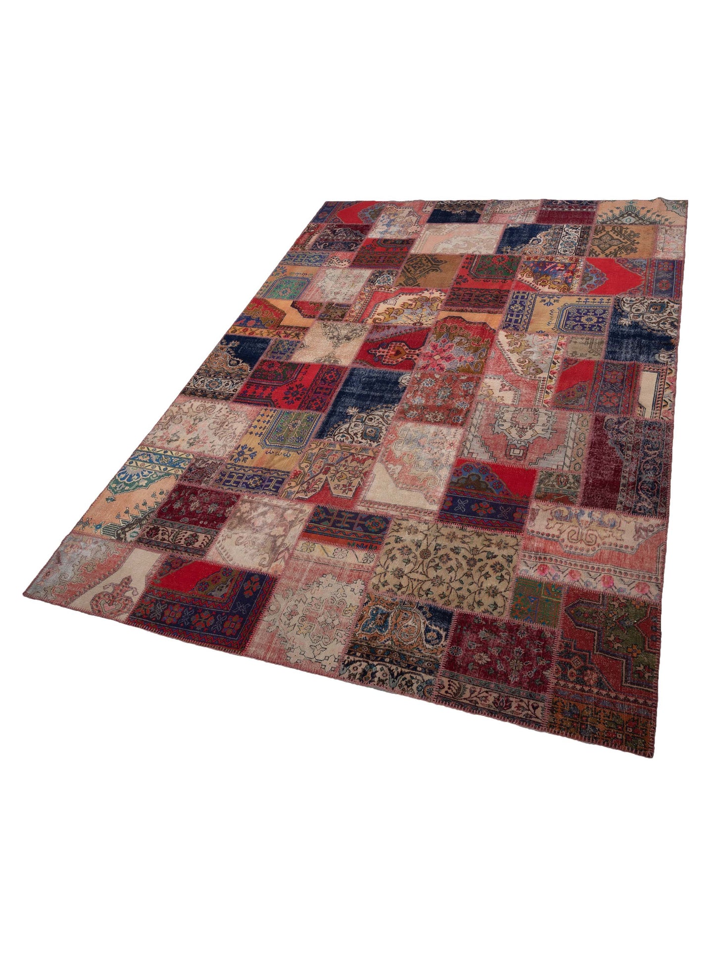 Pasha Turkish Vestige Patchwork 142738 Multi  Contemporary Hand Knotted Rug