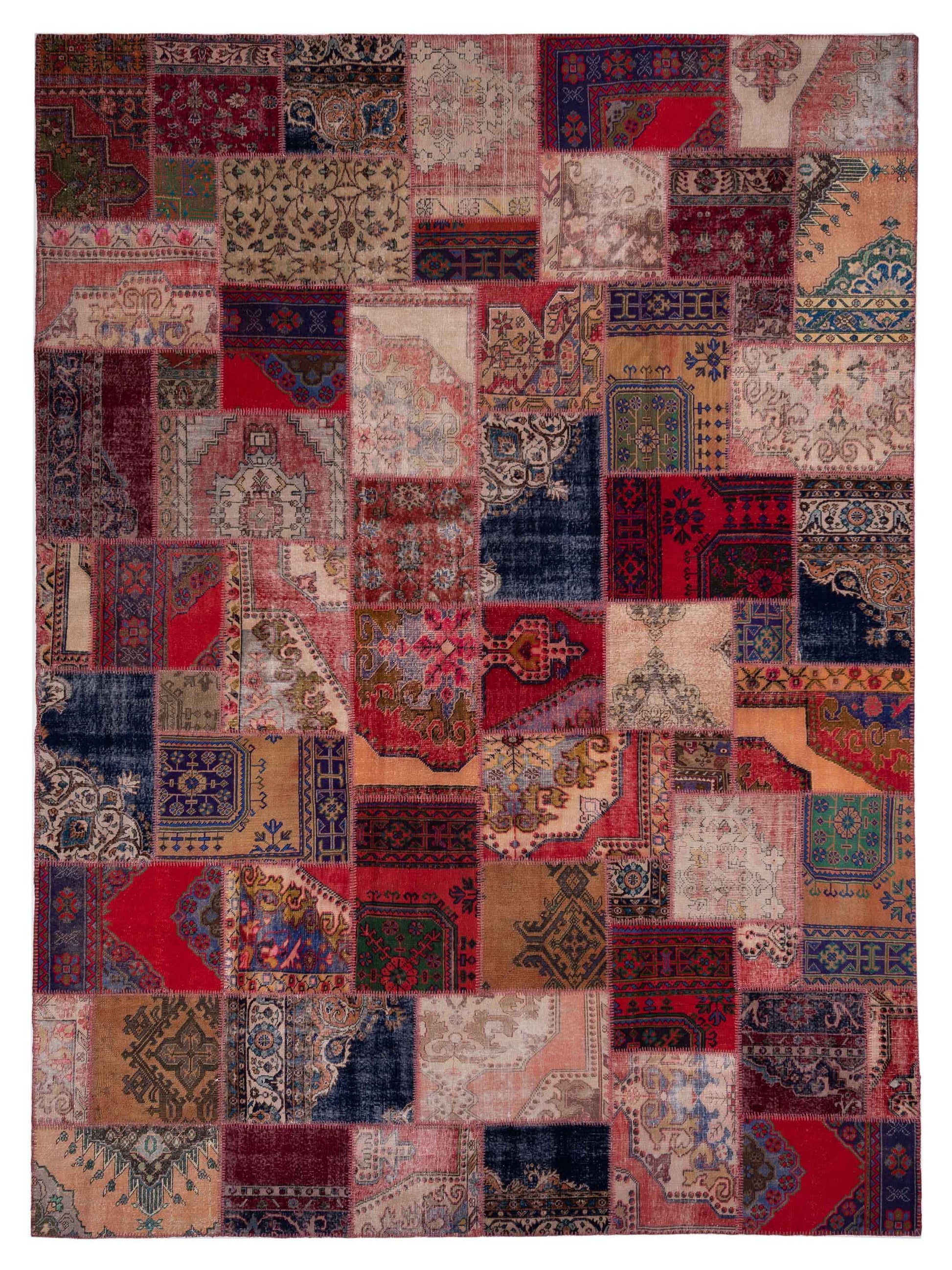 Pasha Turkish Vestige Patchwork 142738 Multi Contemporary Hand Knotted Rug