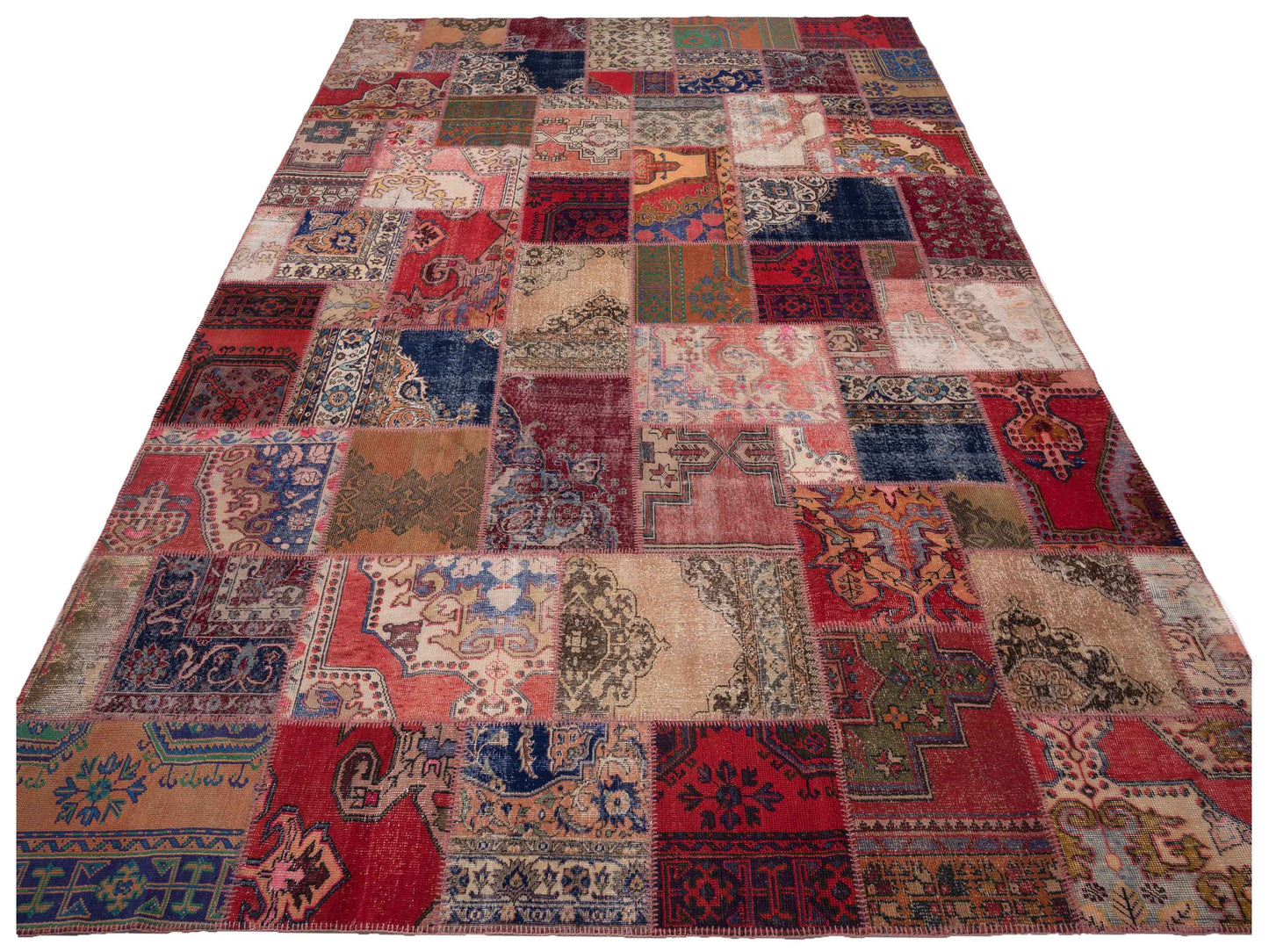 Pasha Turkish Vestige Patchwork 142746 Multi  Contemporary Hand Knotted Rug