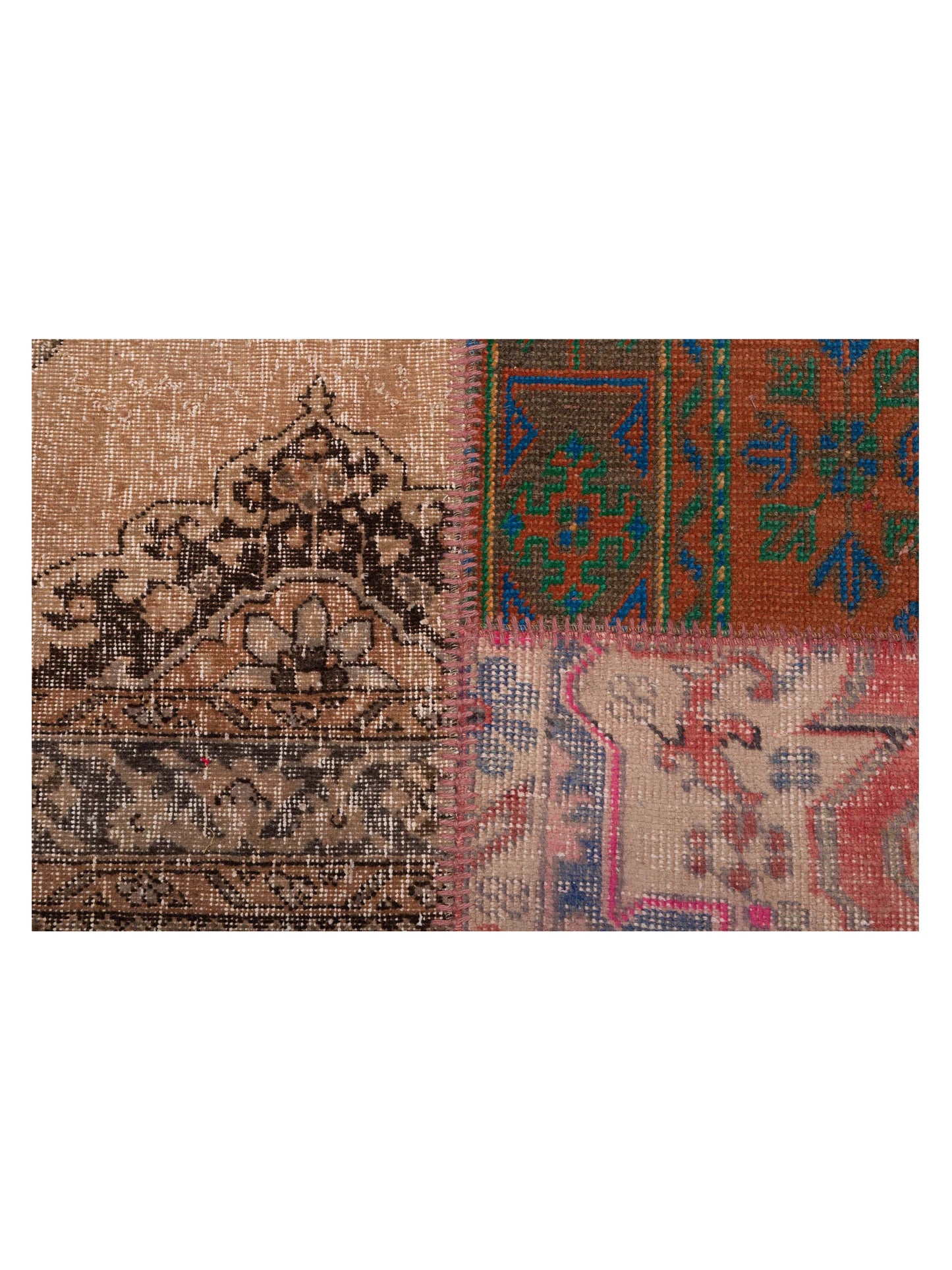 Pasha Turkish Vestige Patchwork 142746 Multi  Contemporary Hand Knotted Rug