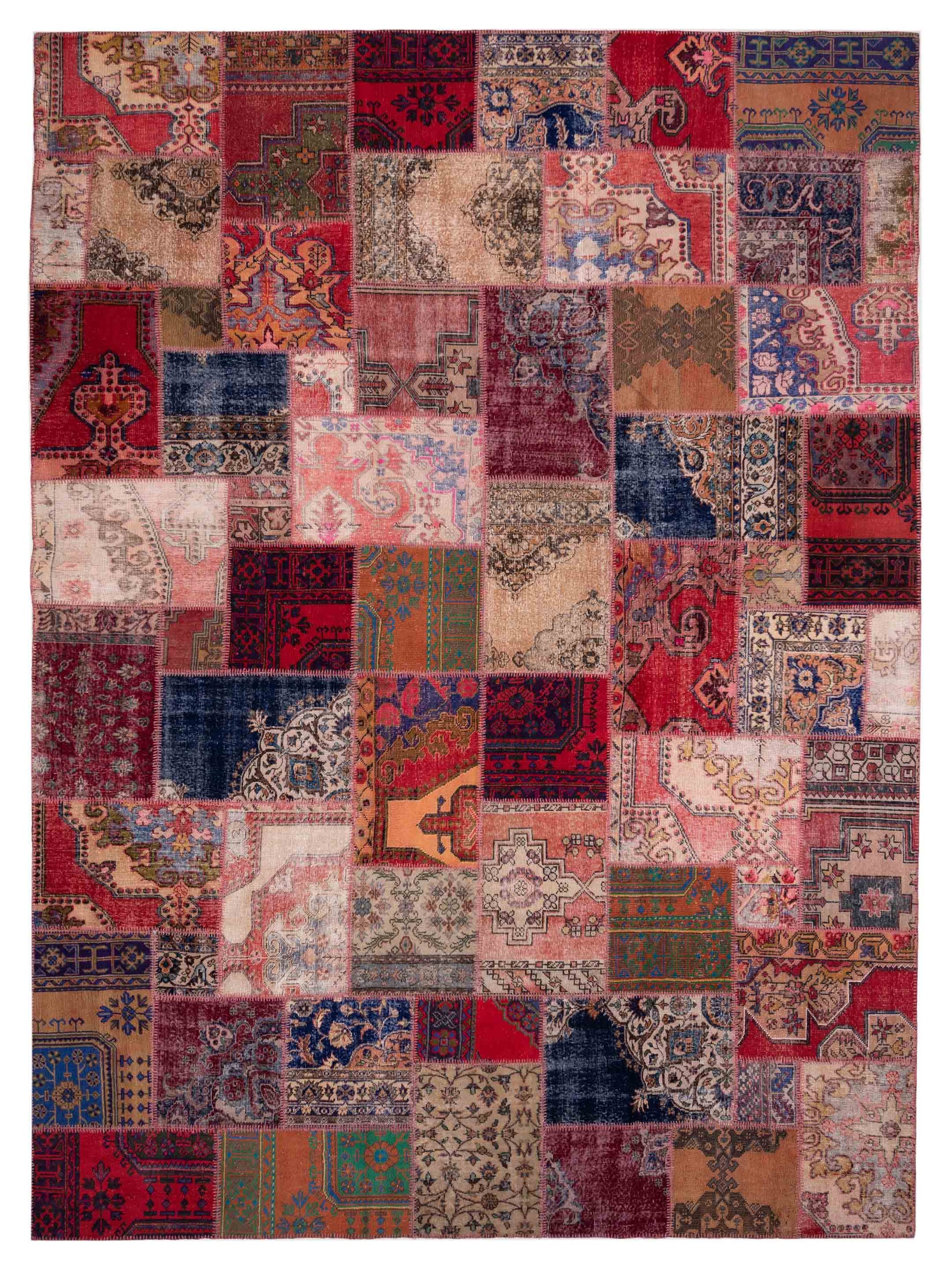 Pasha Turkish Vestige Patchwork 142746 Multi Contemporary Hand Knotted Rug