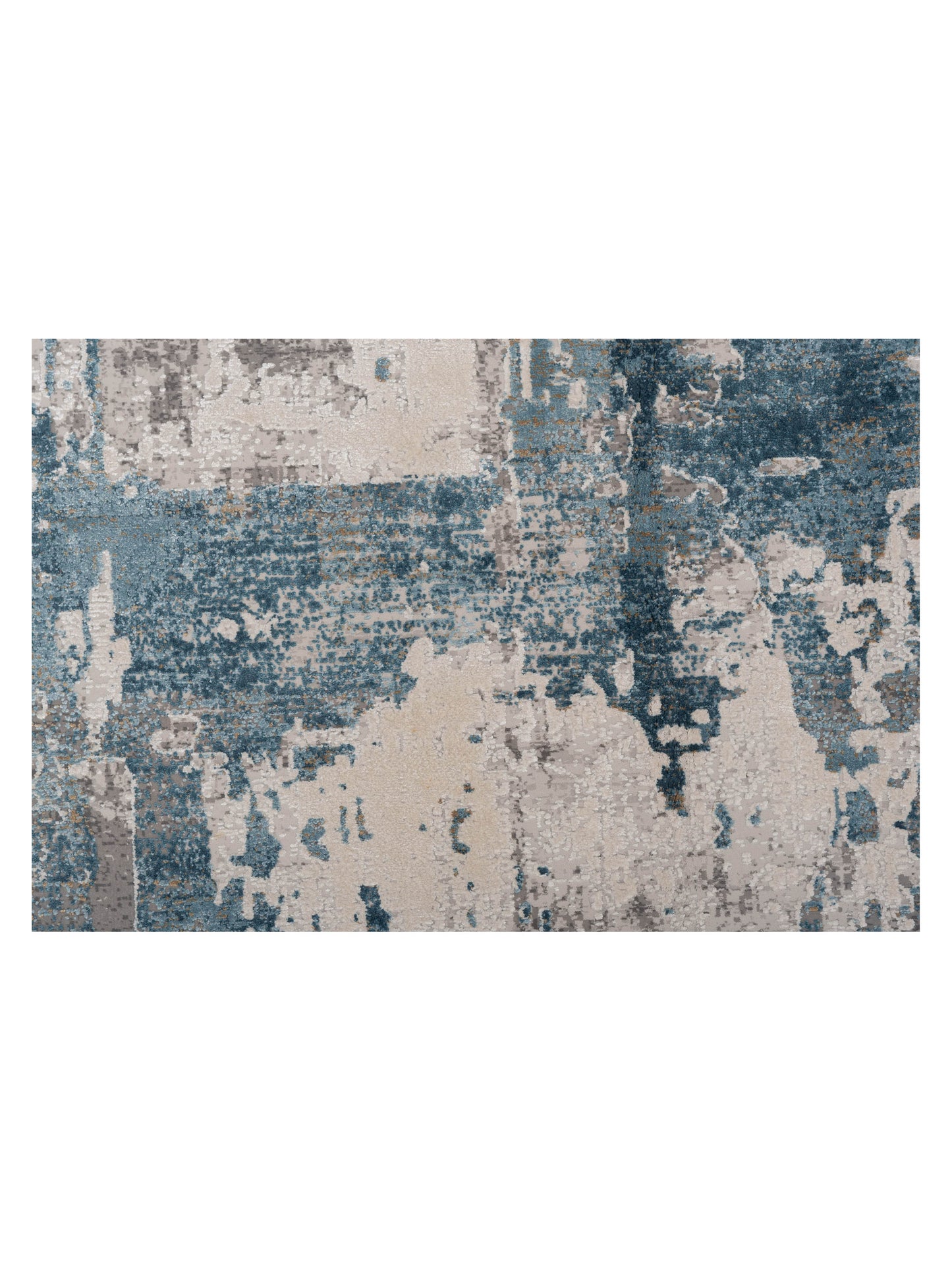 Bergamo Palermo 144384 Beige Blue Contemporary Machine Made Rug