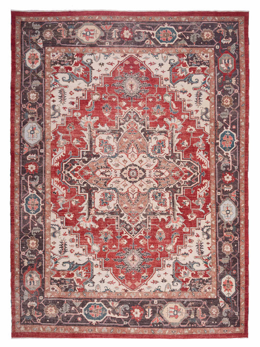 Rajpur Serapi 144658 Red Traditional Hand Knotted Rug