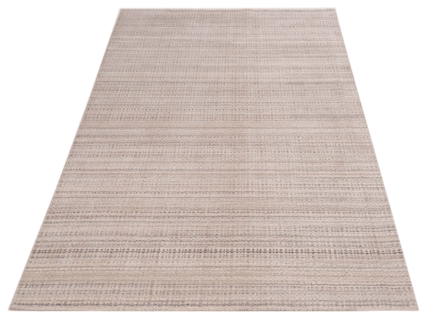 Siena Himalayan 144722 Ivory Gray Contemporary Hand Knotted Rug