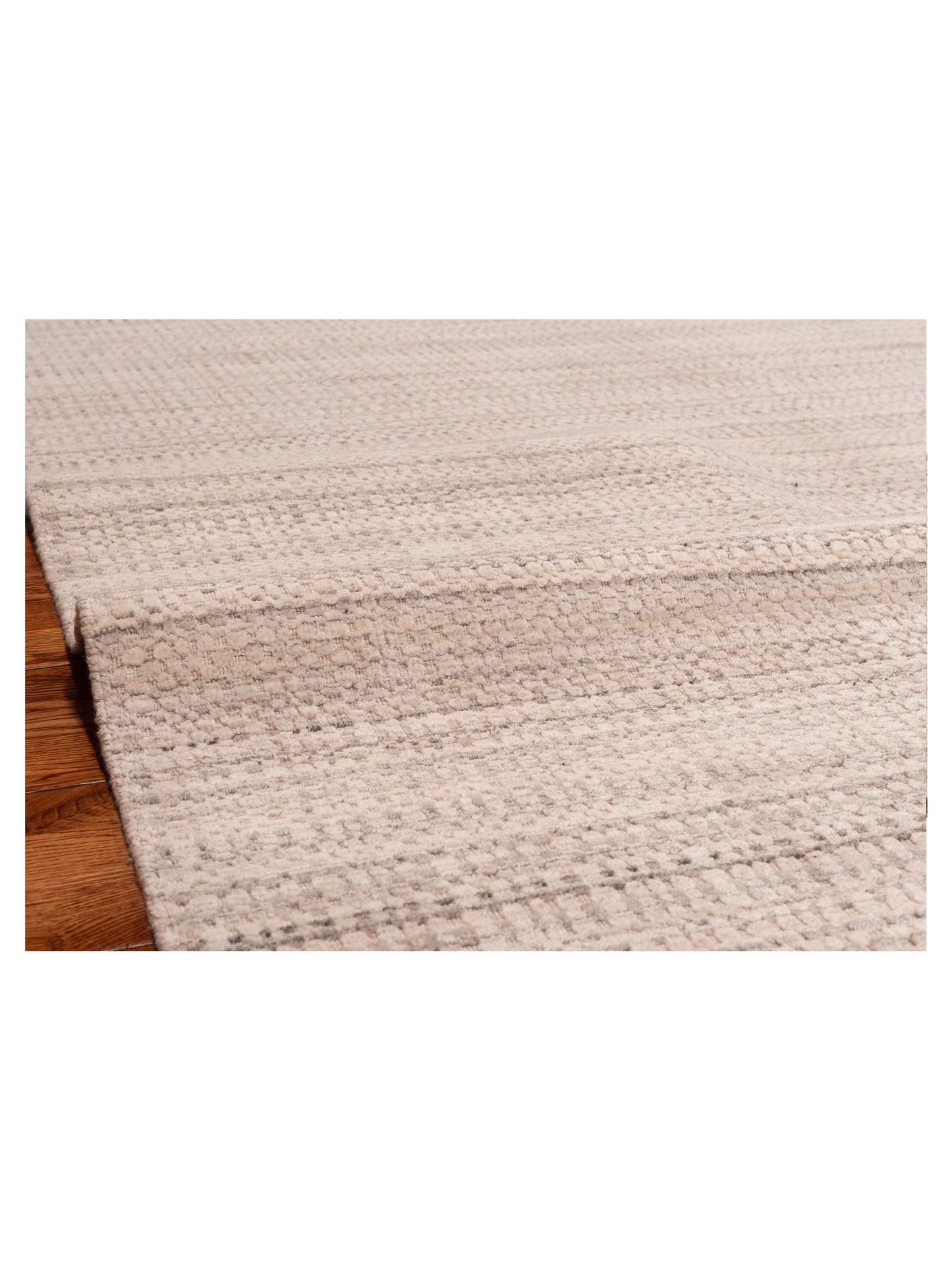 Siena Himalayan 144722 Ivory Gray Contemporary Hand Knotted Rug