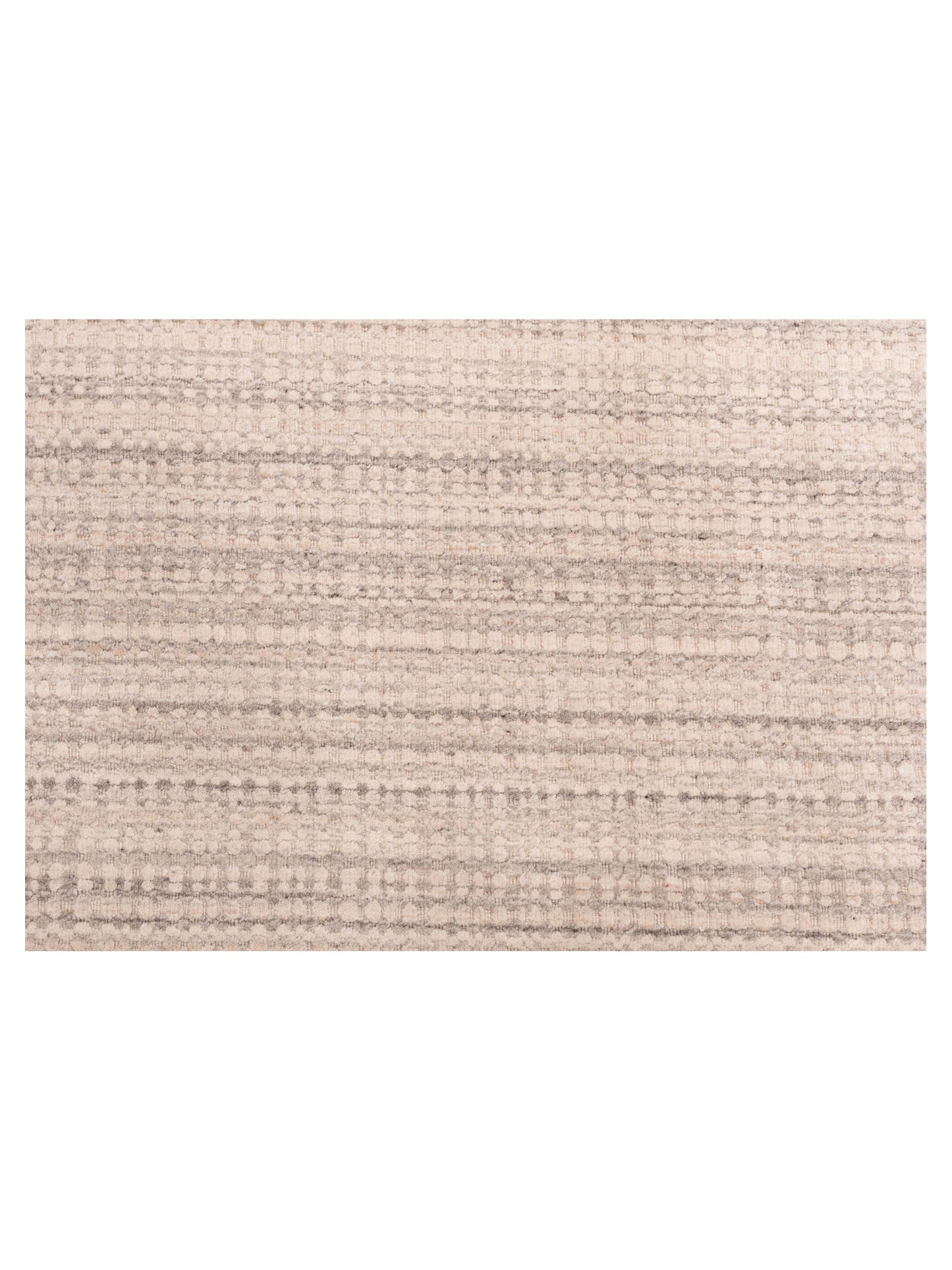 Siena Himalayan 144722 Ivory Gray Contemporary Hand Knotted Rug