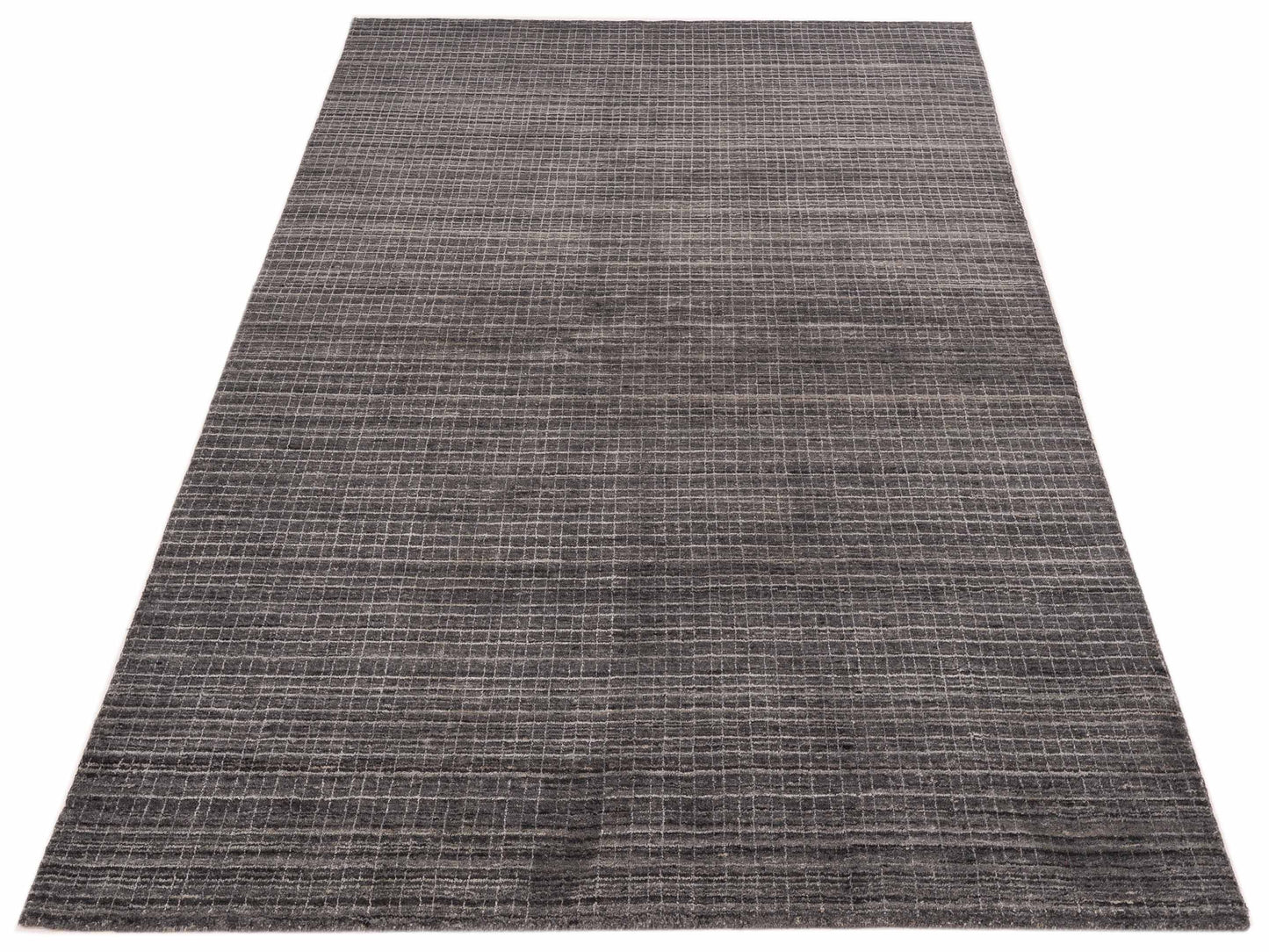 Siena Himalayan 144803 Charcoal  Contemporary Hand Knotted Rug