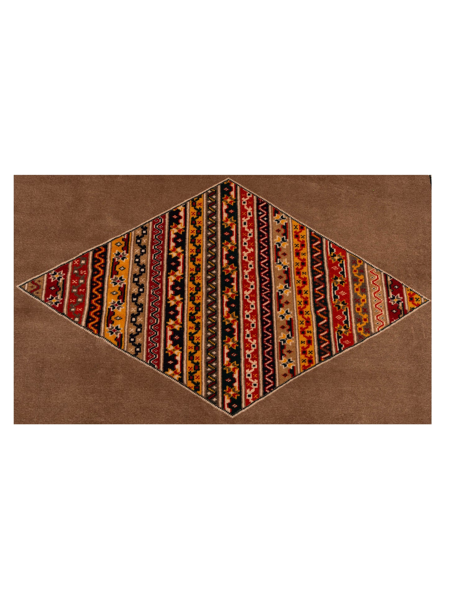 Rajpur Shawl 145131 Brown Red Tribal Hand Knotted Rug