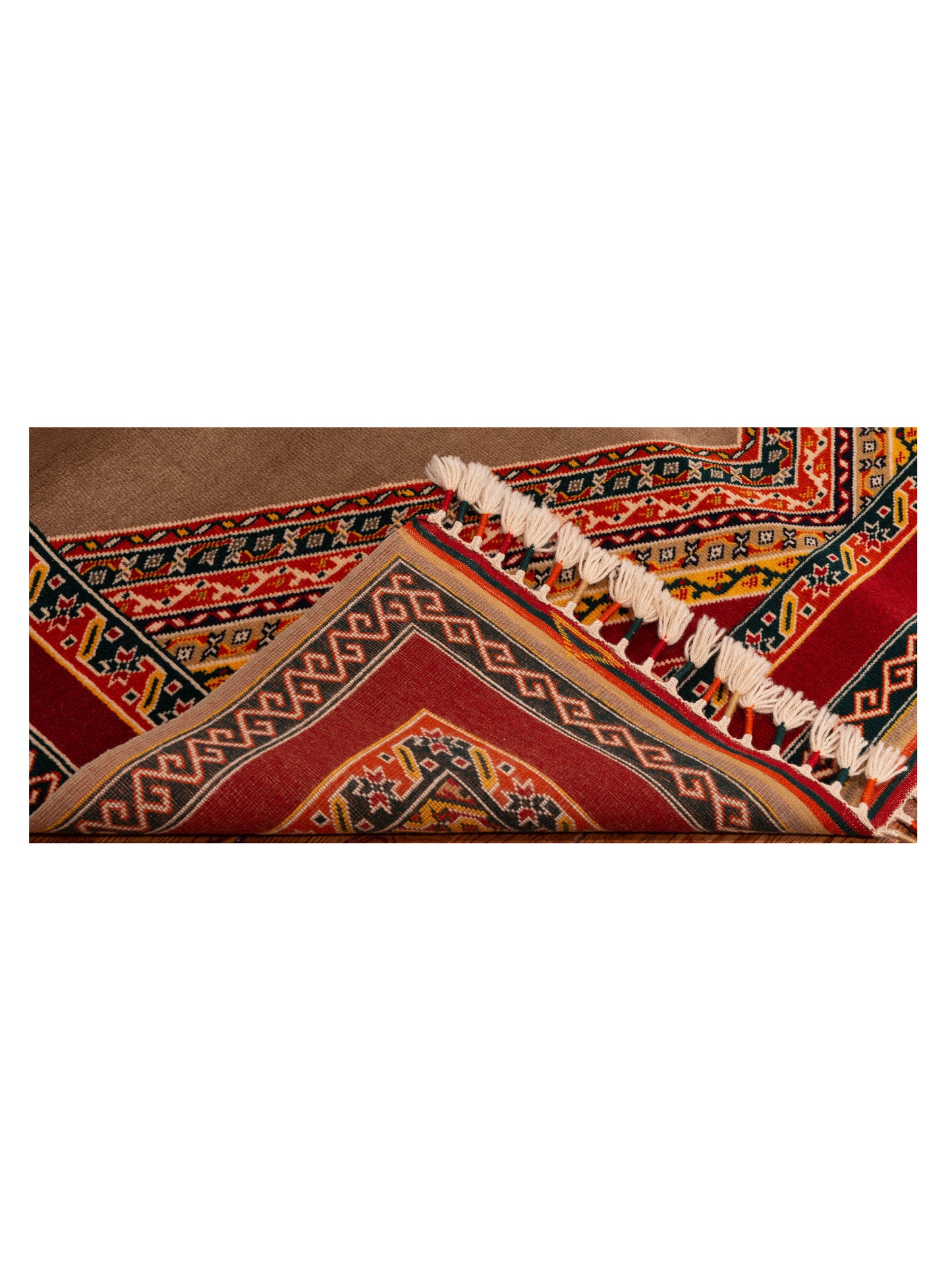 Rajpur Shawl 145131 Brown Red Tribal Hand Knotted Rug