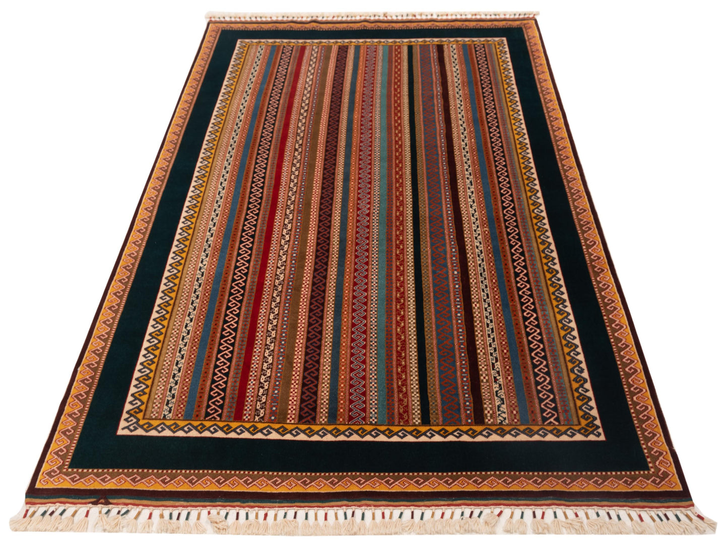 Rajpur Shawl 145136 Multi  Tribal Hand Knotted Rug