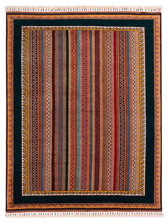 Rajpur Shawl 145136 Multi Tribal Hand Knotted Rug