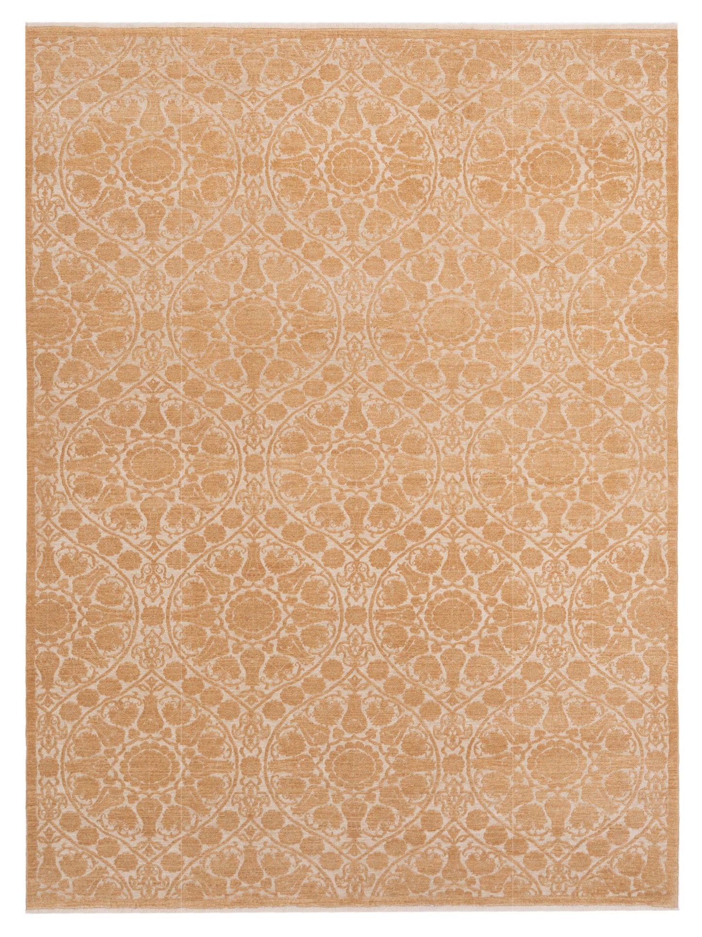 Pasha Defne Lotus Ivory Transitional Hand Knotted Rug