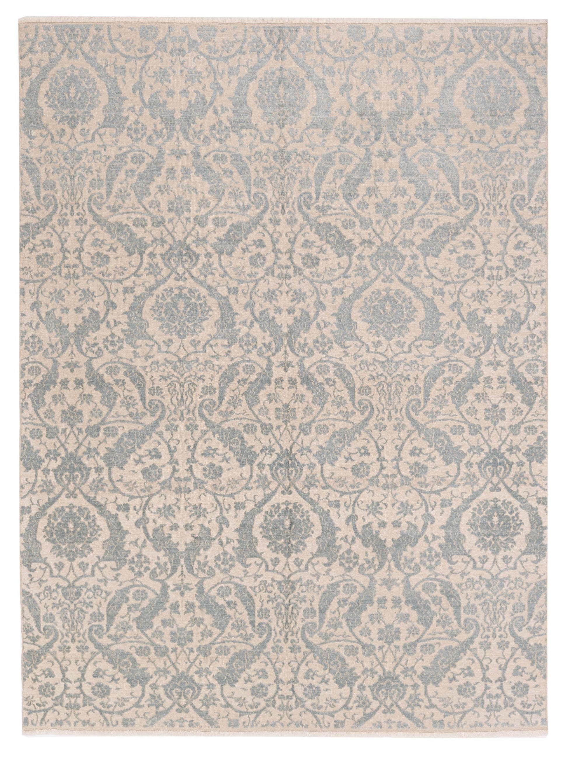 Pasha Defne Orchid Beige Transitional Hand Knotted Rug