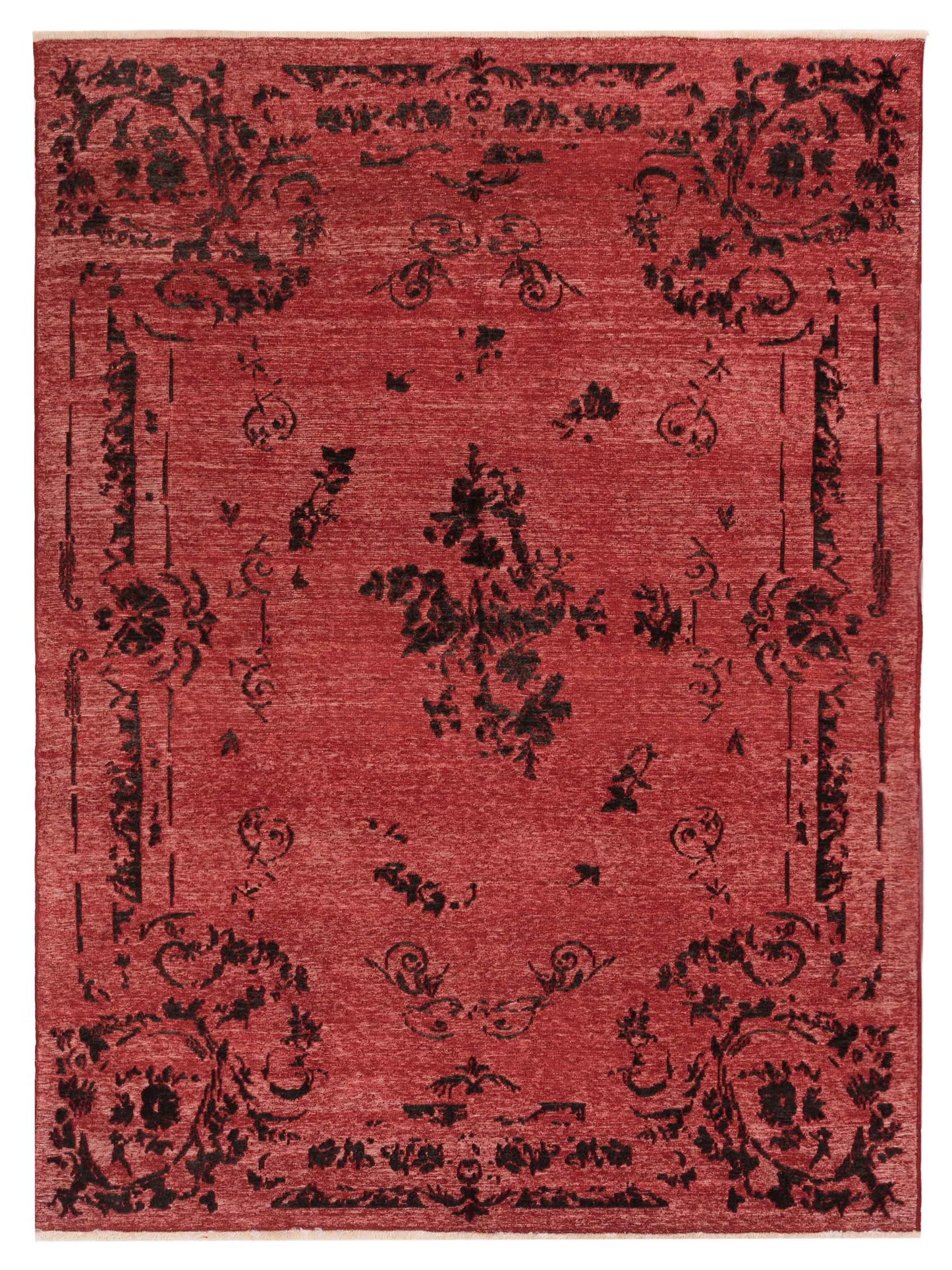 Pasha Defne Clove Red Transitional Hand Knotted Rug