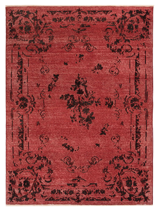 Pasha Defne Clove Red Transitional Hand Knotted Rug