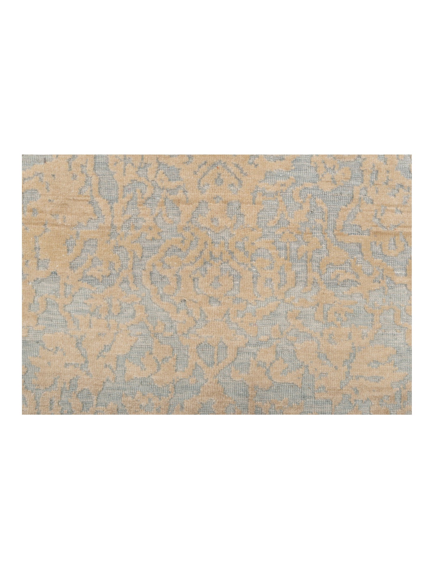 Pasha Defne Emet Ice Blue Ivory Transitional Hand Knotted Rug