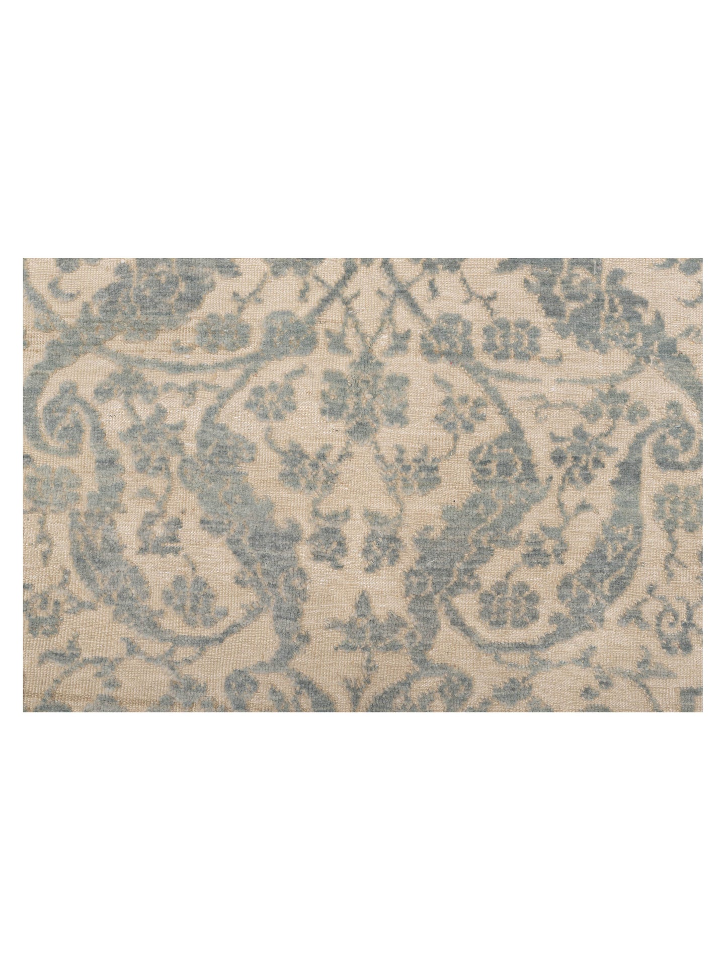 Pasha Defne Orchid Beige Ice Blue Transitional Hand Knotted Rug