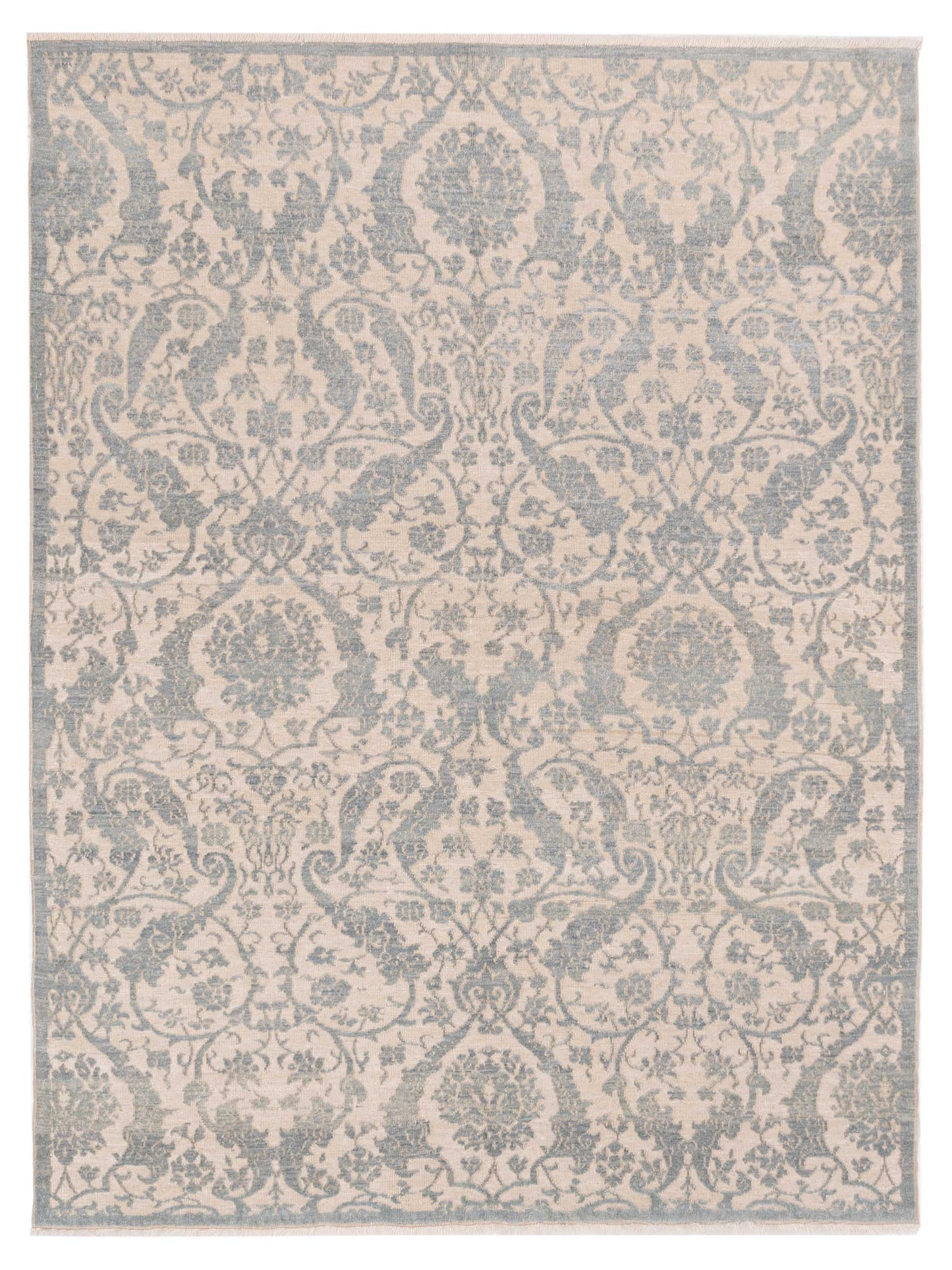 Pasha Defne Orchid Beige Transitional Hand Knotted Rug