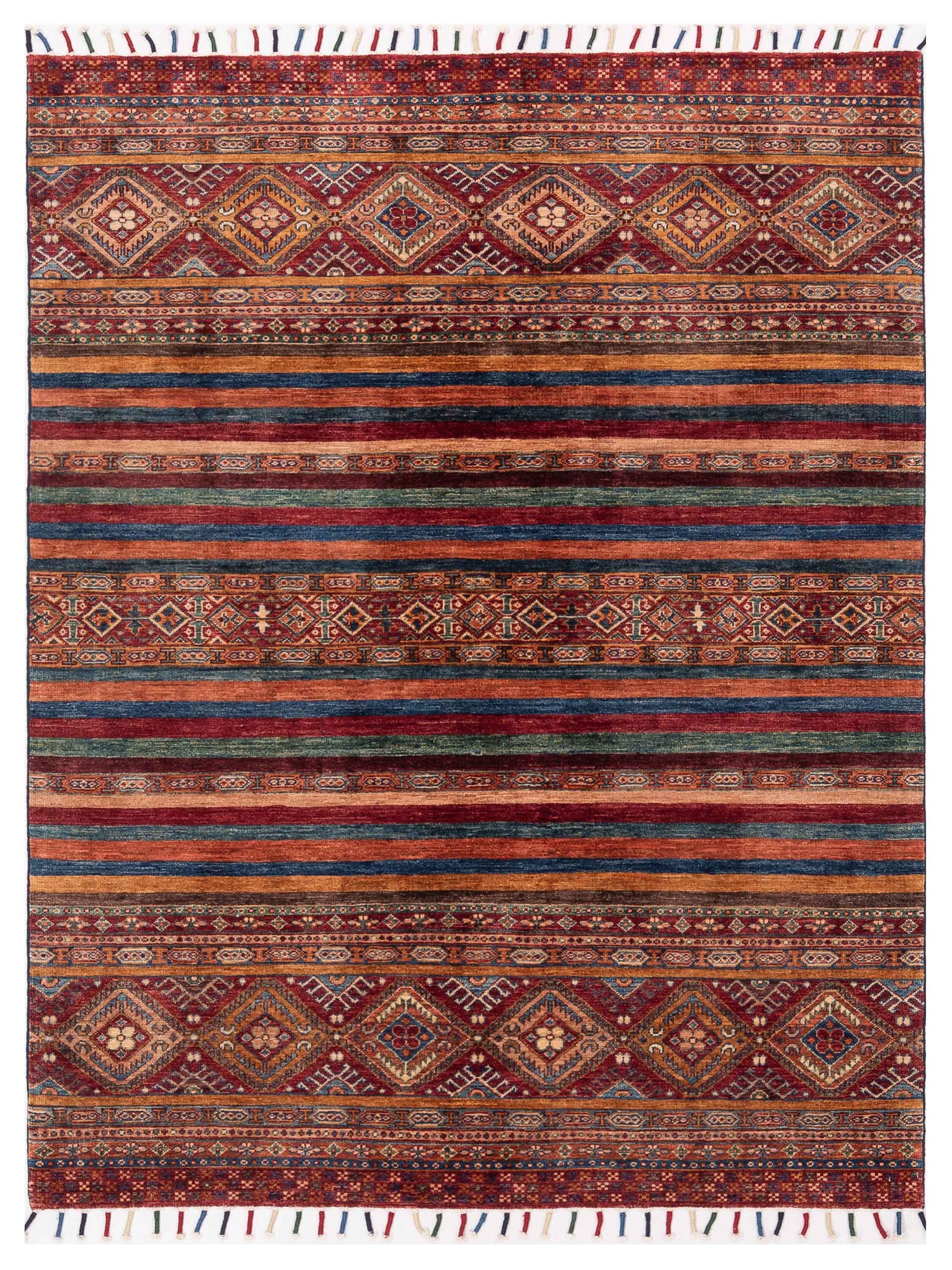 Nomad Horosan 145466 Multi Tribal Hand Knotted Rug