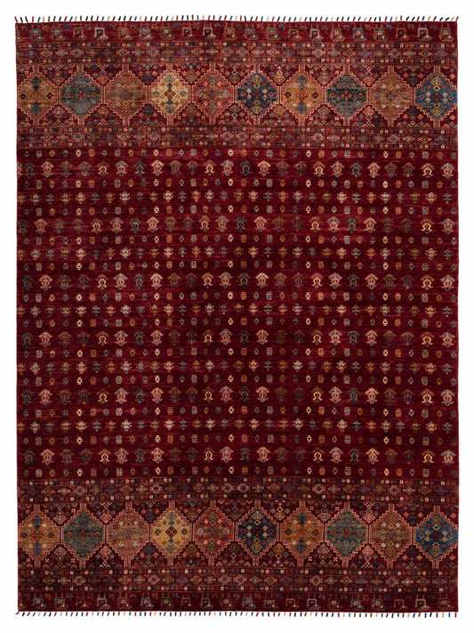 Nomad Horosan 145473 Red Tribal Hand Knotted Rug