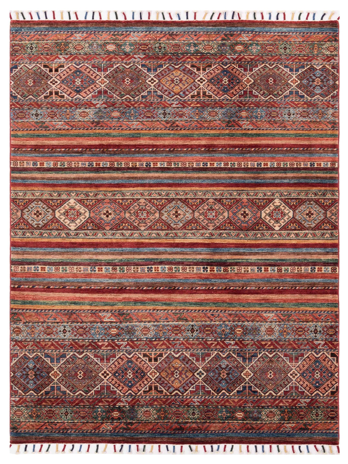 Nomad Horosan 145486 Multi Tribal Hand Knotted Rug