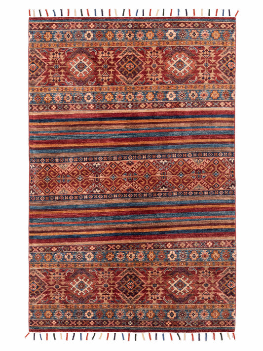 Nomad Horosan 145490 Multi Tribal Hand Knotted Rug