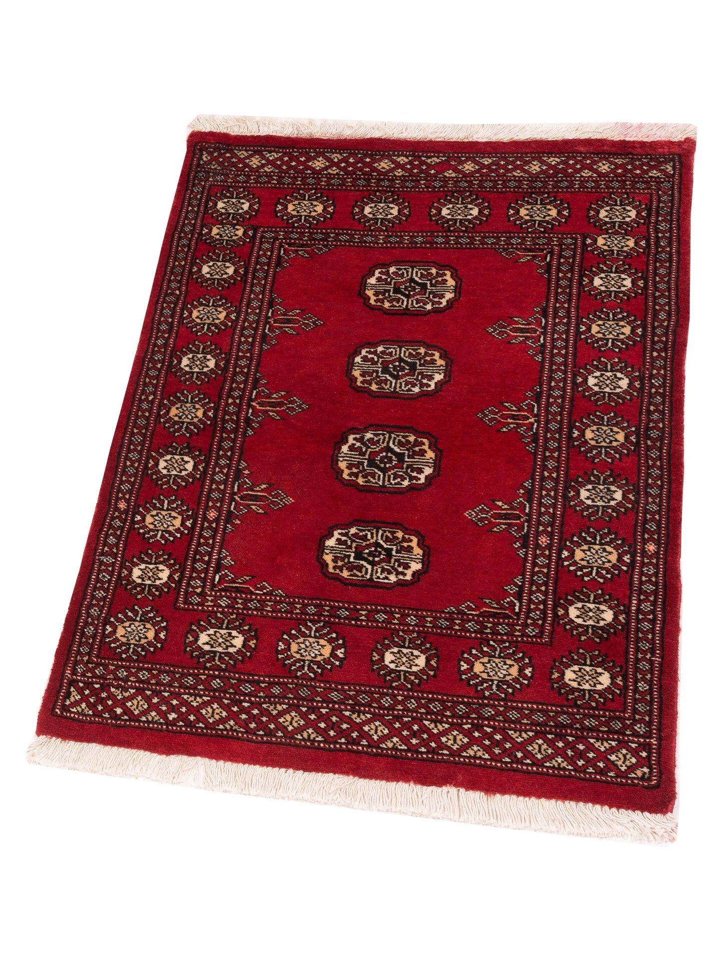 Nomad Bokhara 145537 Red Red Traditional Hand Knotted Rug